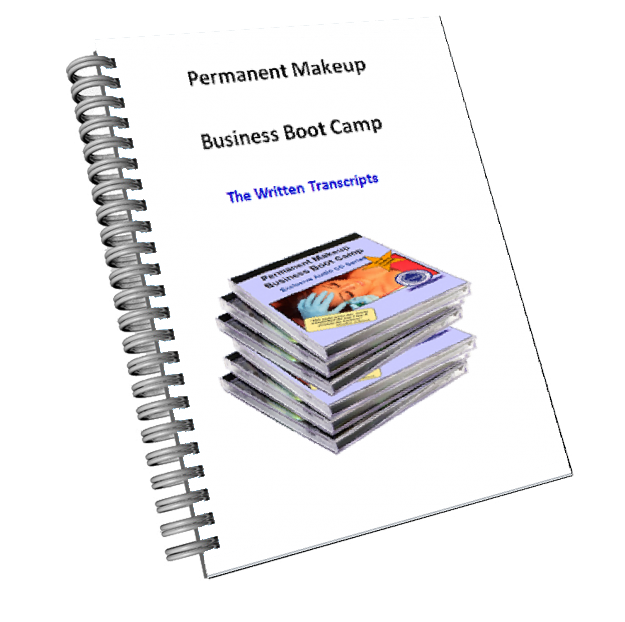 Permanent Makeup Business Boot Camp Written Transcripts Book Image