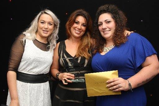 Katy-Jobbins-with-her-etc-Training-Centre-of-Excellence-Award-2016